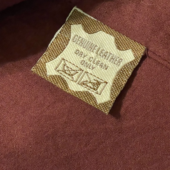 Manning Cartell Burgundy Genuine Leather Skirt with pockets, high low - Picture 8 of 12